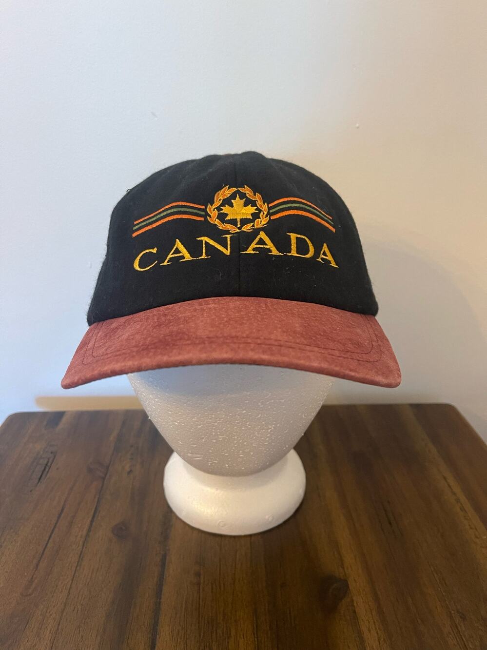 Vintage Canada Adjustable Hat with Suede Brim